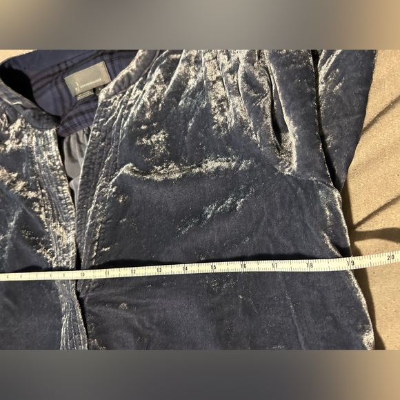 Anthropologie Velour Blouse Dress/ Blue/ Size S - Picture 5 of 8